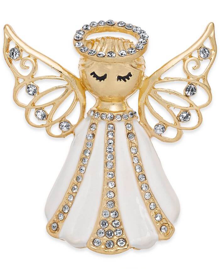 gold angel pin