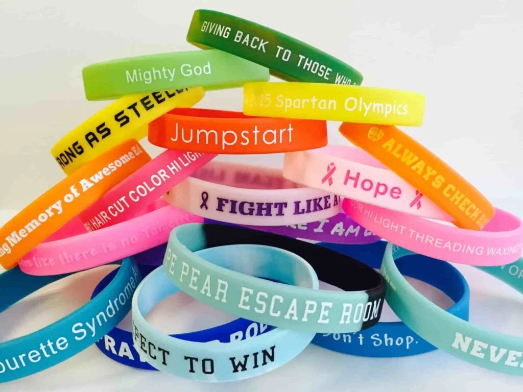 silicone wristbands